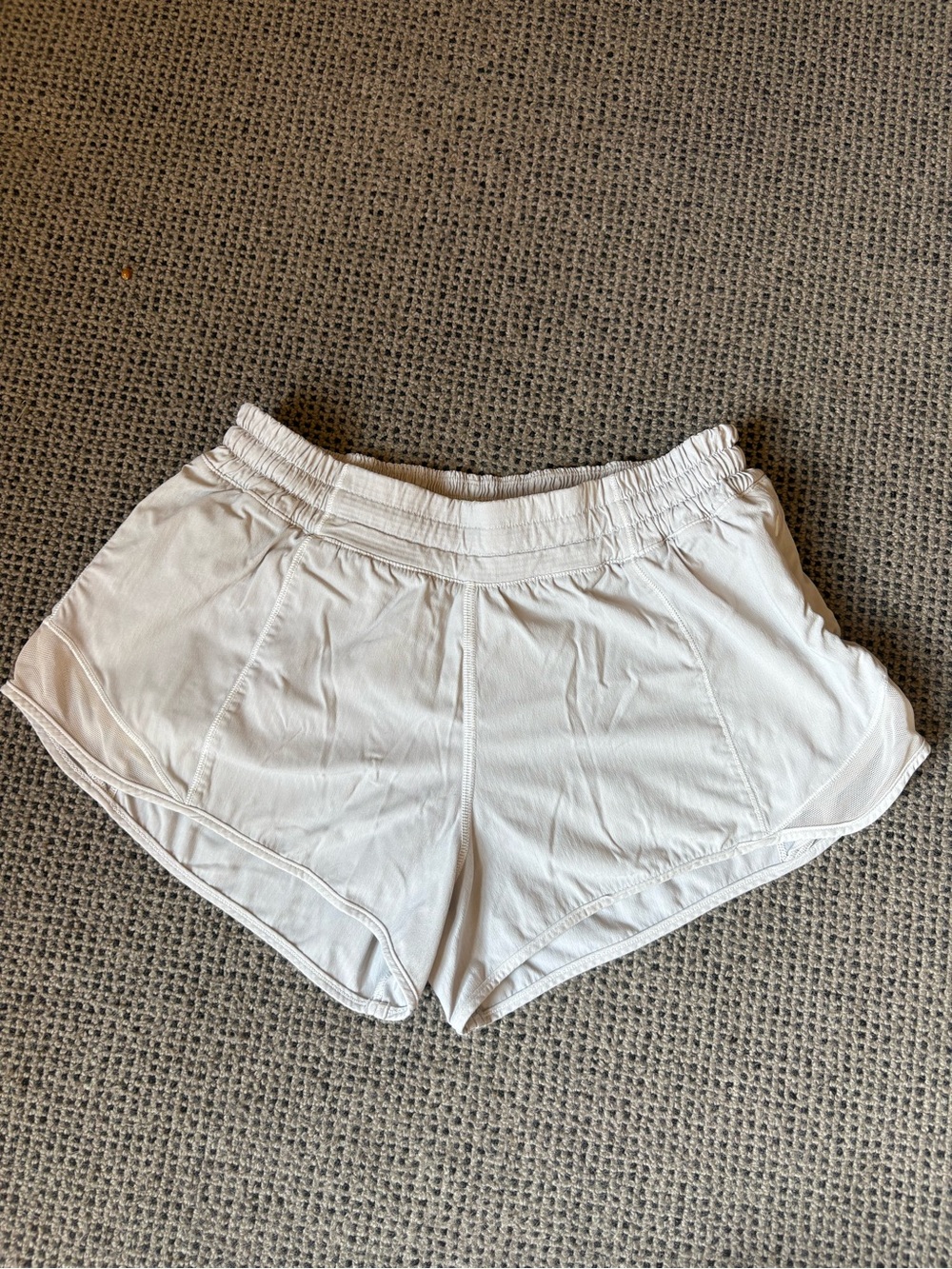 lululemon athletica White Women's Athletic Shorts with Elastic Waistband